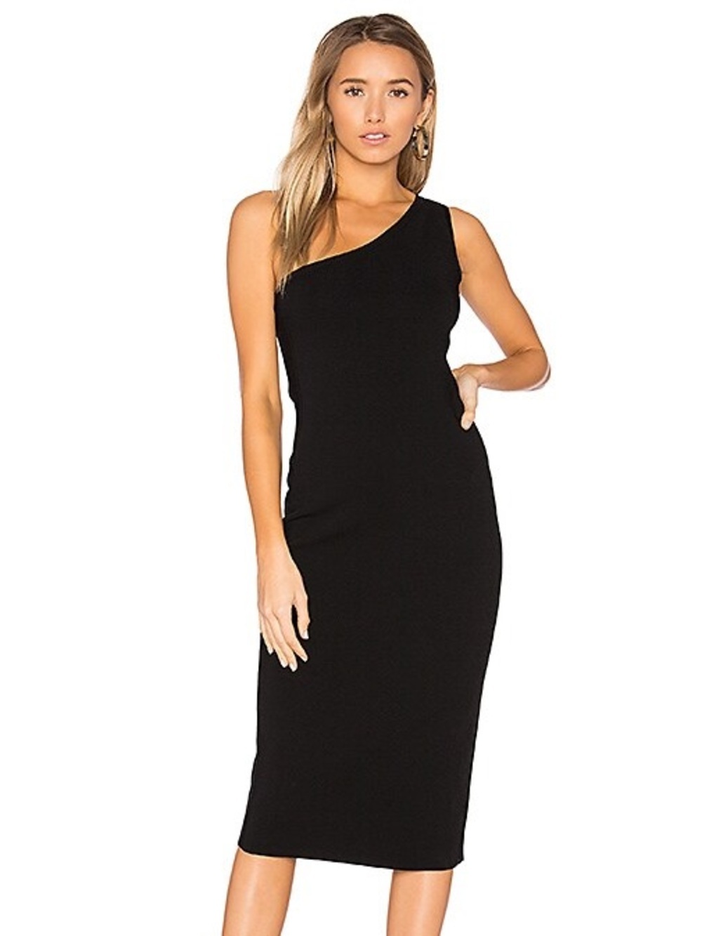 Diane Von Furstenberg One Shoulder Dress in Black Revolve Women’s Medium